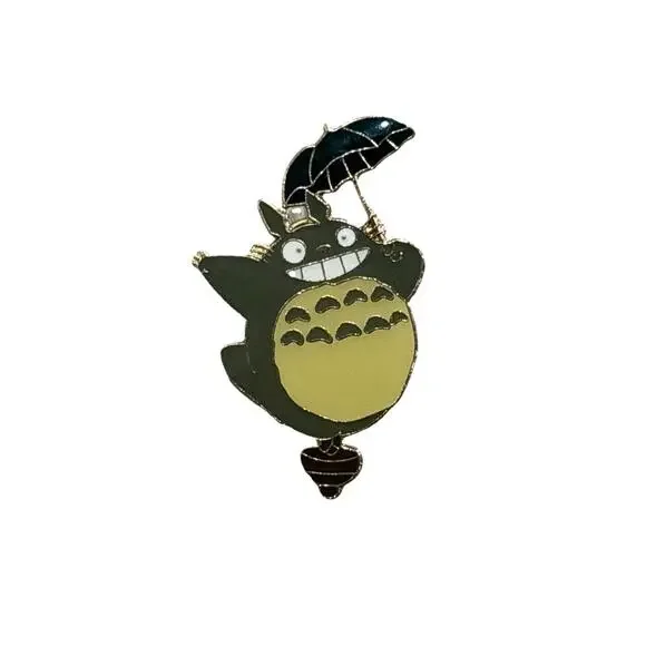 Totoro Enamel Pin – Studio Ghibli My Neighbor Totoro Umbrella Pin - Picture 1 of 2